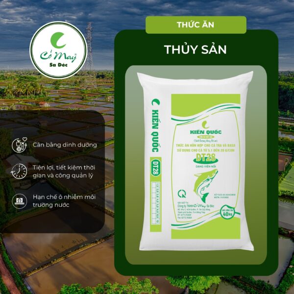THỨC ĂN HỖN HỢP CHO CÁ TRA VÀ CÁ BASA – DT28